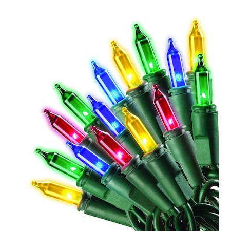 Celebrations Celebrations Red Incandescent Mini Multicolored 300 ct String Christmas Lights 62 ft. 48151-71